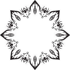 Beautiful flower art and mandala vector design