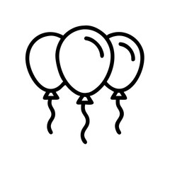 balloons on transparent background for web and graphic design