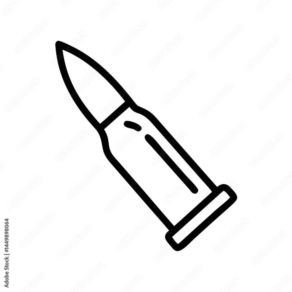 Poster bullet on transparent background for web and graphic design