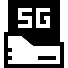 Vector Icon Document, Technology, 5G, internet, wireless