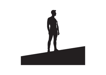 Obraz premium Silhouette of a Man Vector