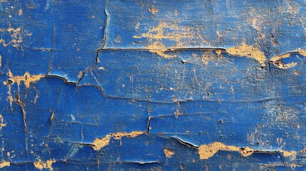 Fototapeta premium cracked blue paint texture