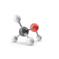 Methanol molecule atom