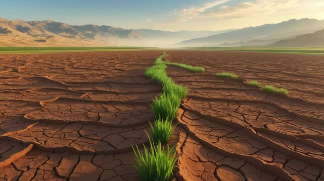 Dryness in Recently Cultivated Fields Due to Drought