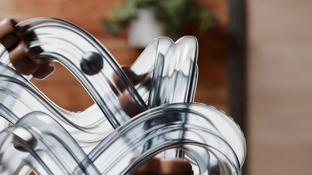 3D abstract marble run loop