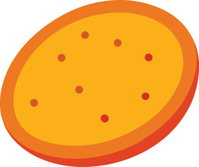 Fototapeta premium Tandoori roti vector illustration 