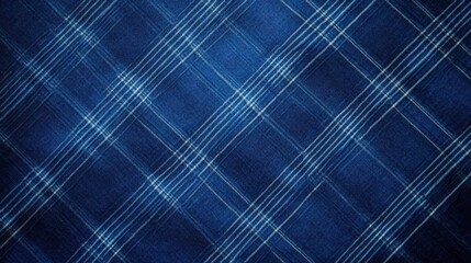 blue plaid fabric texture background