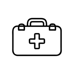 first aid kit on transparent background for web and graphic design
