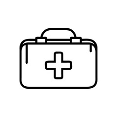 first aid kit on transparent background for web and graphic design
