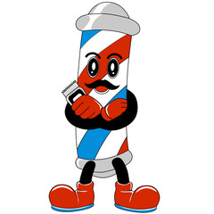 Cartoon character barberpole