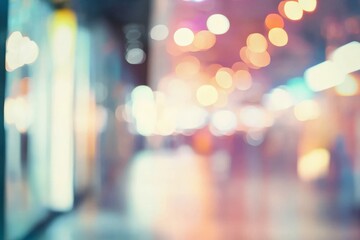 Vibrant bokeh lights create a dreamy atmosphere.