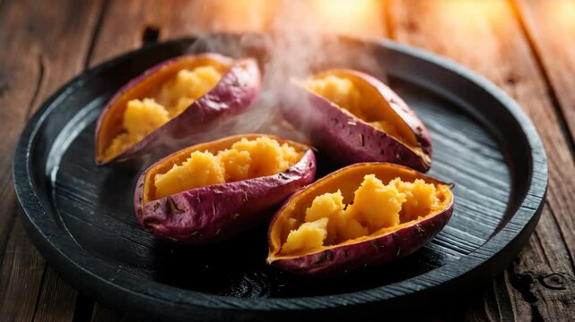 Autumn: the essence of roasted sweet potato
