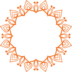 Beautiful flower art and mandala vector design