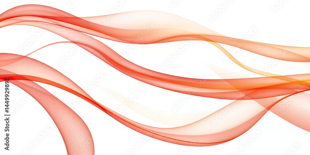 Poster abstract orange and red swirling waves design background image