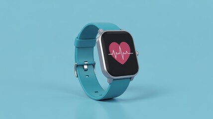 Modern smart watch with health monitoring display.
