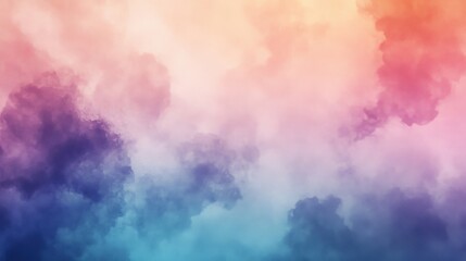 colorful watercolor cloudscape background