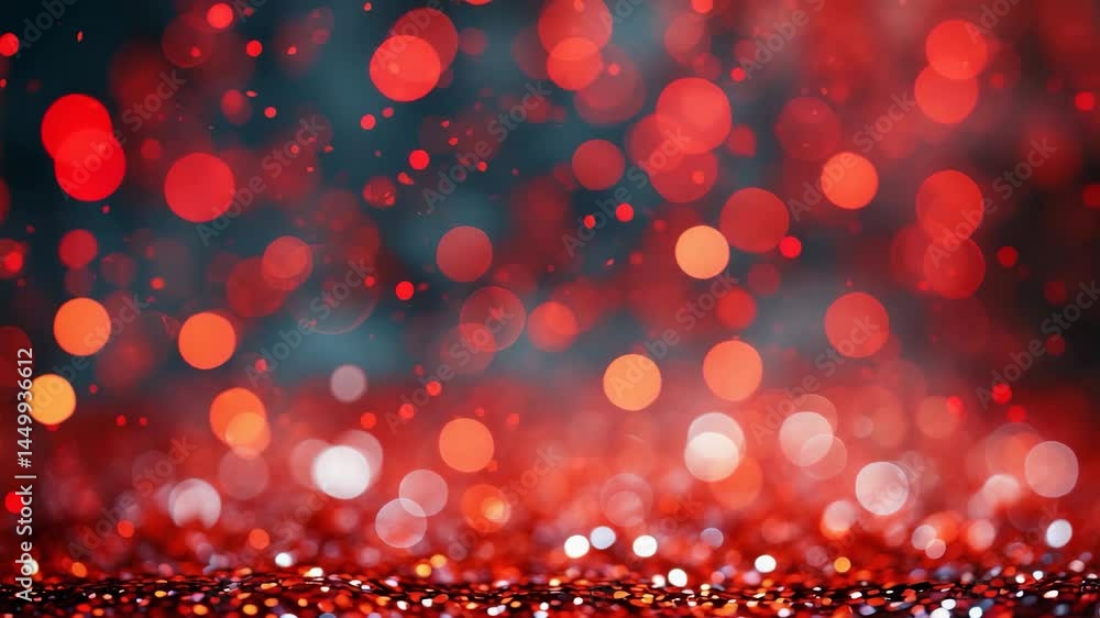 Poster background of bokeh lights with a glittery texture