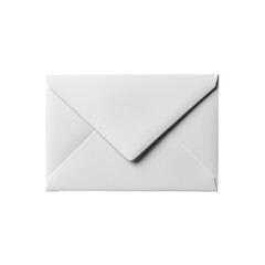 blank white envelope  isolated on white transparent background
