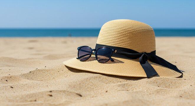 summer beach accessories, nature, coast, relaxation, glasses, leisure, 
