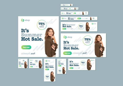 Summer Hot Sale Web Banner Ads Template