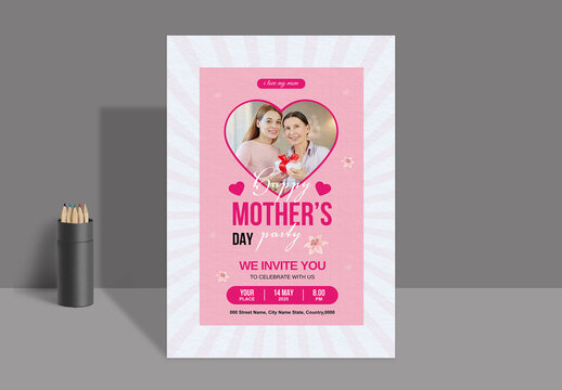 Mother Day Flyer Template Layout