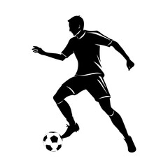 Soccer Player Silhouette vector illustration