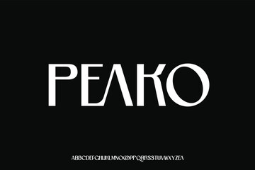 Display alphabet font vector design suitable for headline, poster, logo, magazine and many more