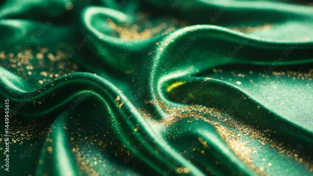 Poster various stains and spills of particles in liquid with depth of field. dust particles and softly defo