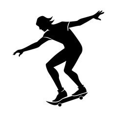 Skater Silhouette vector illustration