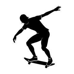 Skater Silhouette vector illustration
