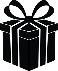 gift box with ribbon on white background 