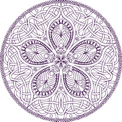 Beautiful flower art and mandala vector design
