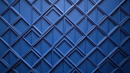 blue geometric pattern wall panel