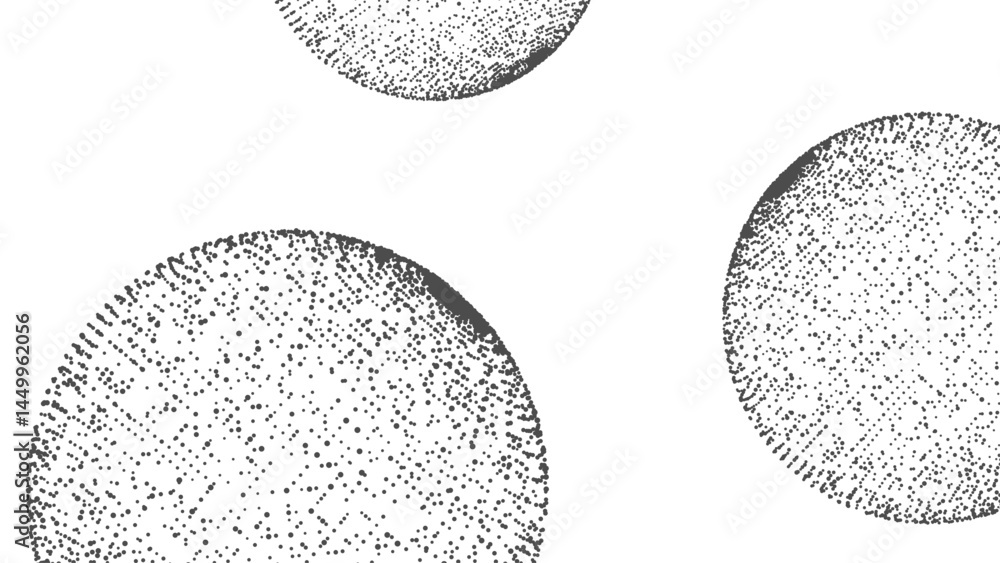 Aufkleber Technology background with copy space. Abstract sphere. Dots connected by lines. Minimalist mesh. Abstract polygonal shape.