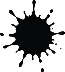 paint splatter icon on white background  