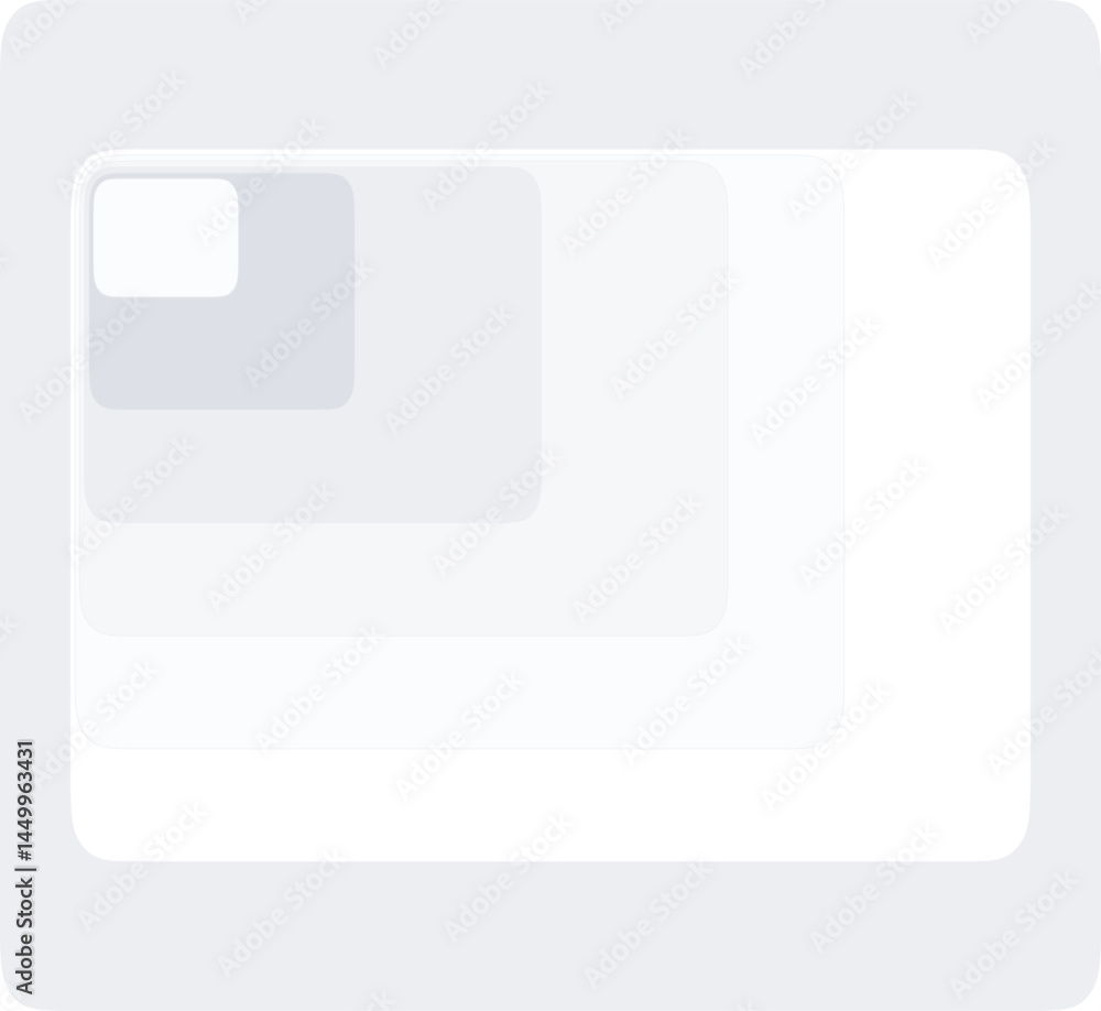 Poster responsive elevation screen mockup. modern mobile, tablet & desktop display with minimal design.