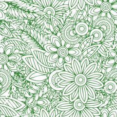 Beautiful flower art and mandala vector design