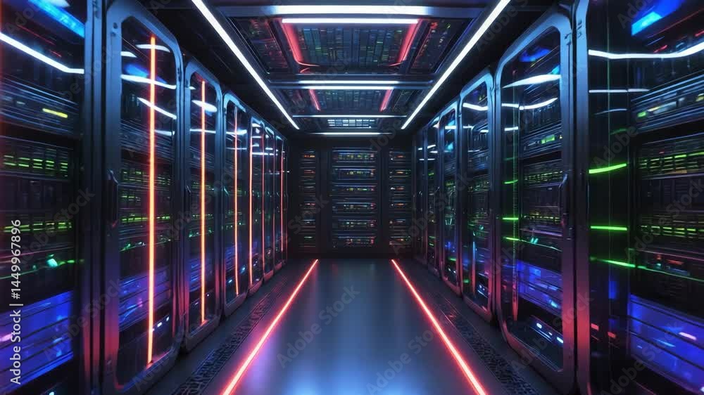 Poster supercomputer clusters within data centers