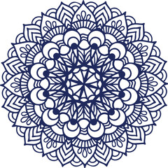 Beautiful flower art and mandala vector design
