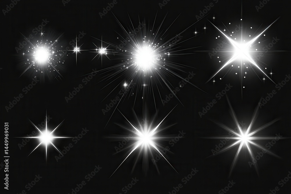 Poster abstract glowing light effects in a dark setting. no identifiable objects or subjects, with a focus 