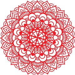 Beautiful flower art and mandala vector design