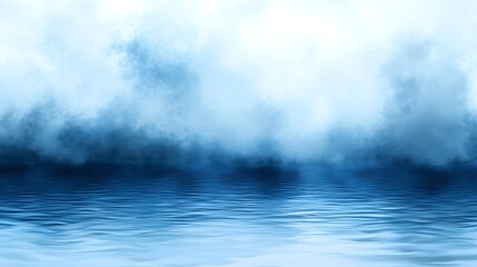 Fototapeta premium Misty water surface background