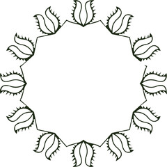 Beautiful flower art and mandala vector design