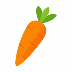 Carrot icon on white background

