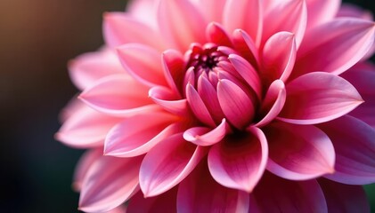Close-up dahlia petals, layered texture, soft focus floral design, elegant, seamless, pink