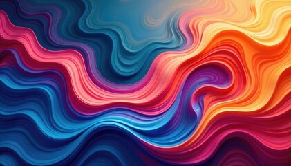 Obraz premium Fluid, swirling organic shapes creating an abstract pattern , motion, fire, dynamic