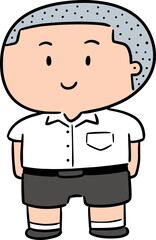 Illustration of student
