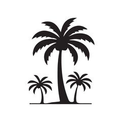Fototapeta premium palm tree vector illustration