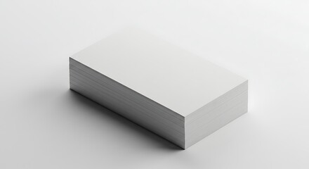 Fototapeta premium Stack of Blank Business Cards: A Clean Minimalist Mockup