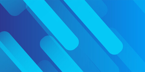 Abstract blue background with diagonal lines. Dynamic shapes composition. Vector illustration